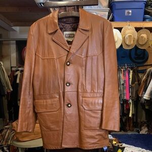 Men's Brown Leather Jacket